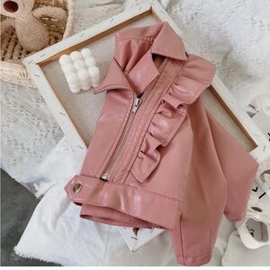 Beautiful Faux leather Jacket amazing quality and feel. Gently used